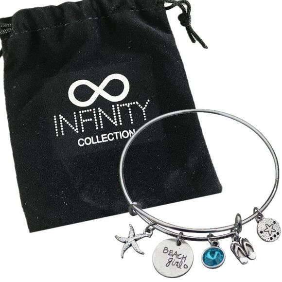 Infinity Beach Girl Charm Bracelet - Picture 2 of 4